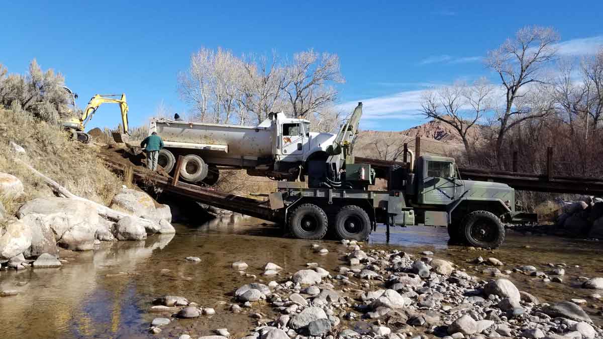 Towing South Pass, WY